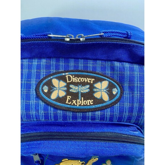 Vintage Disney Winnie the Pooh Blue Backpack 18” Discover Explore main image 9